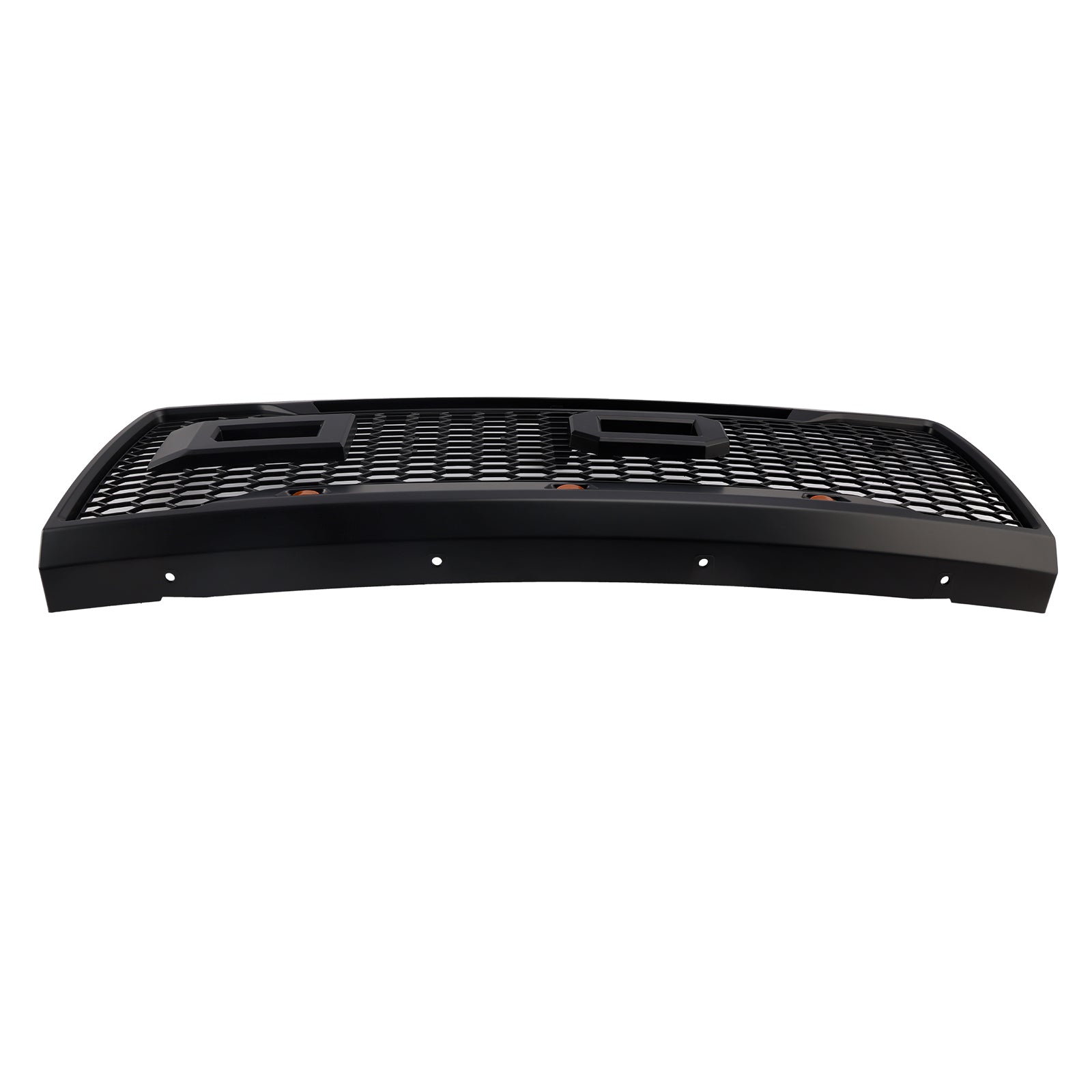 1992-1996 Ford F150 W/ Led Matte Black Front Honeycomb Bumper Grille Grill