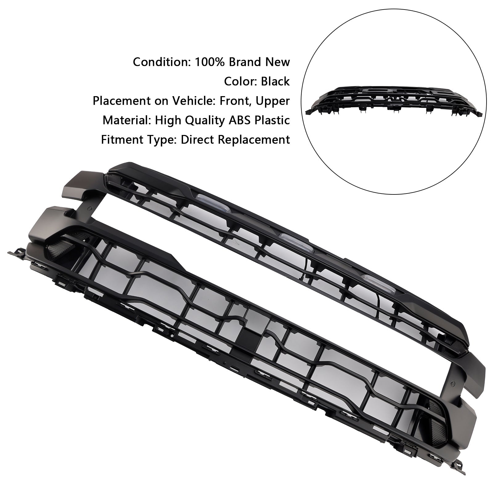 2024+ Ford F150 RAPTOR Black Front Bumper Grille Grill