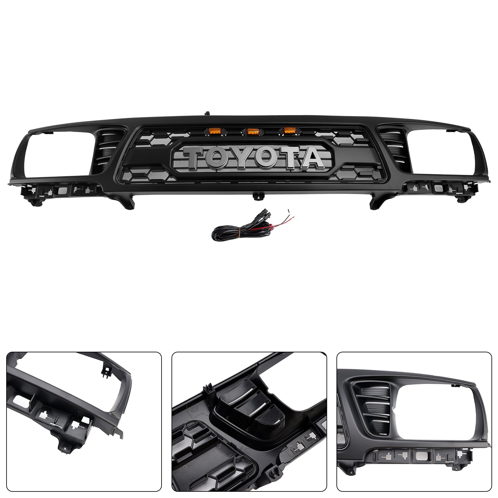 1995-1997 Toyota Tacoma TRD PRO Honeycomb Front Bumper Grill Grille