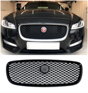 2016 2017 2018 2019 Jaguar XF XF-R Style Front Bumper Grill Grille Gloss Black