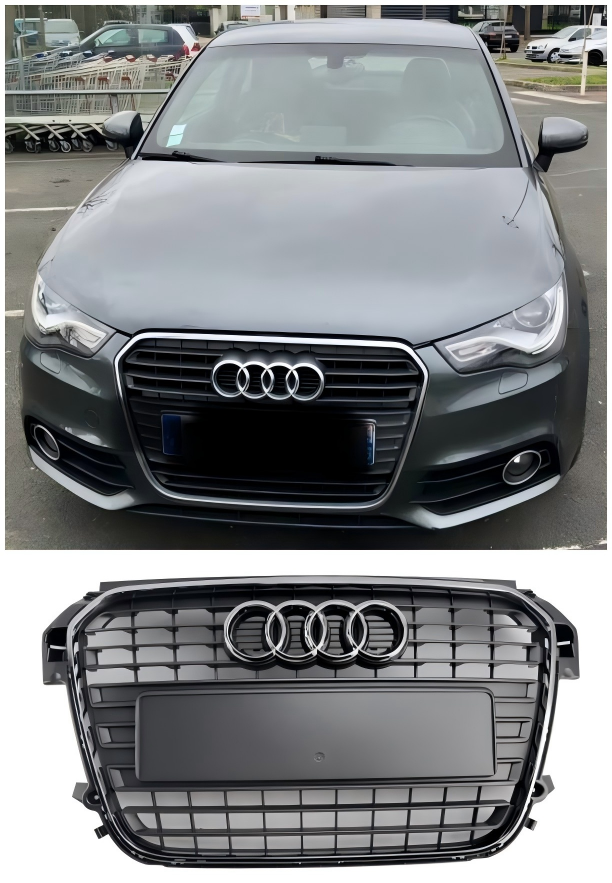 Audi A1 S-Line MK1 2010-2014 Chrome Front Bumper Grill Grille