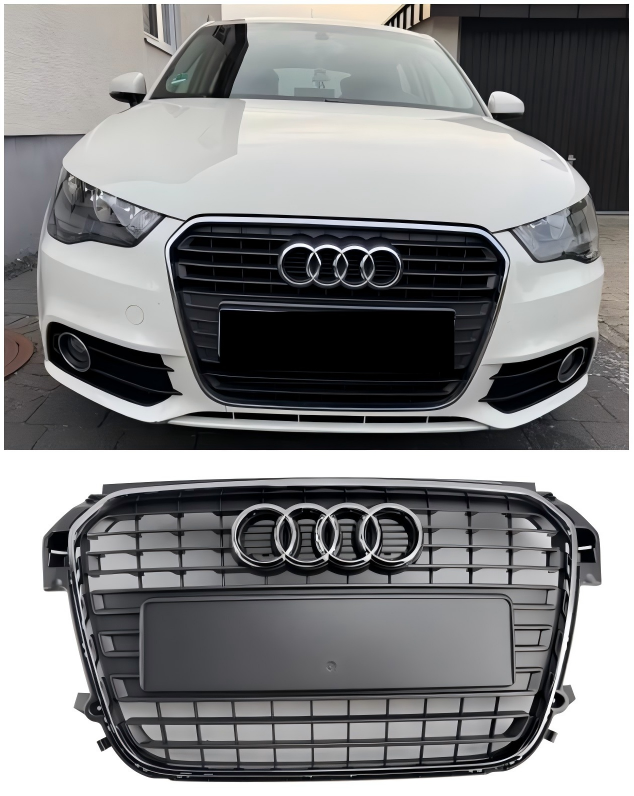 Audi A1 S-Line MK1 2010-2014 Chrome Front Bumper Grill Grille