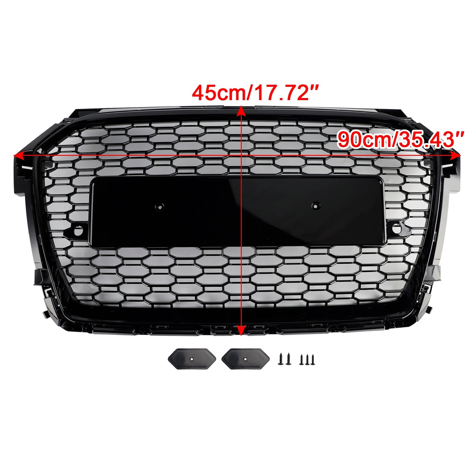 2016-2019 Audi A1 S1 8X Facelift RS Style Honeycomb Bumper Grille Black