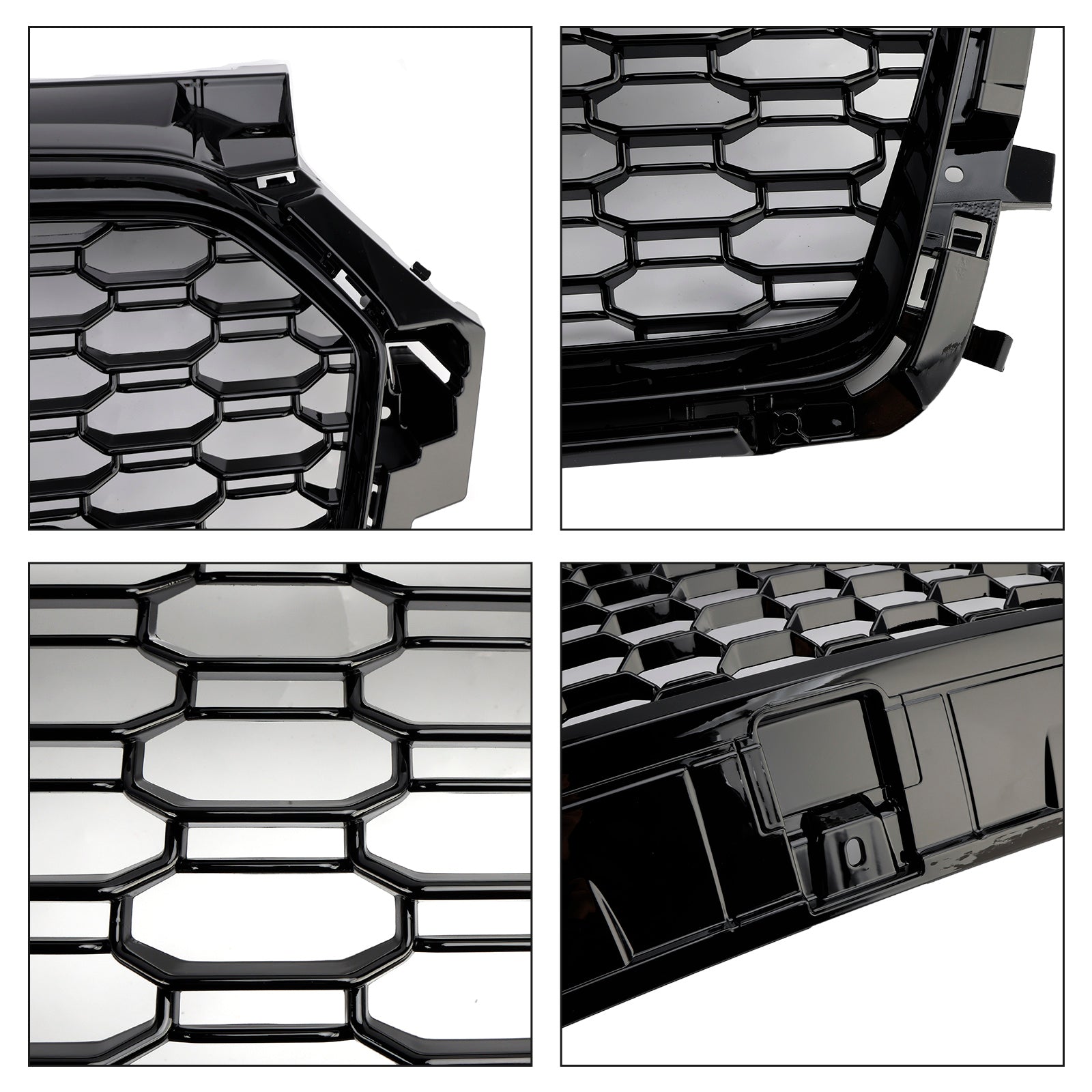 2016 2017 2018 2019 Audi A1 S1 8X Facelift RS Style Honeycomb Bumper Grille Black