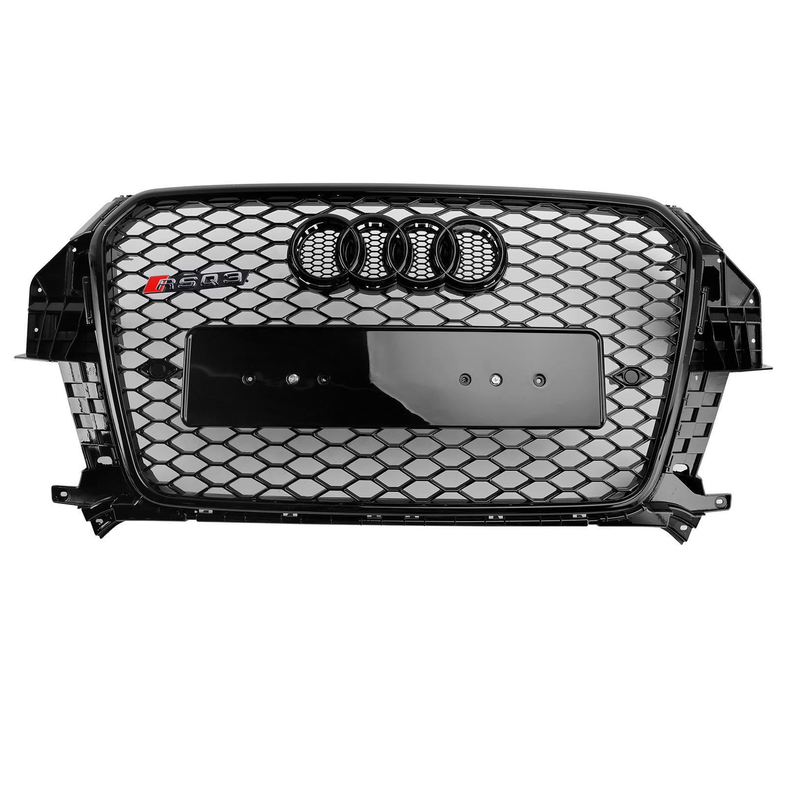 2011-2015 Audi Q3 RSQ3 Style Gloss Black Front Honeycomb Mesh Grille
