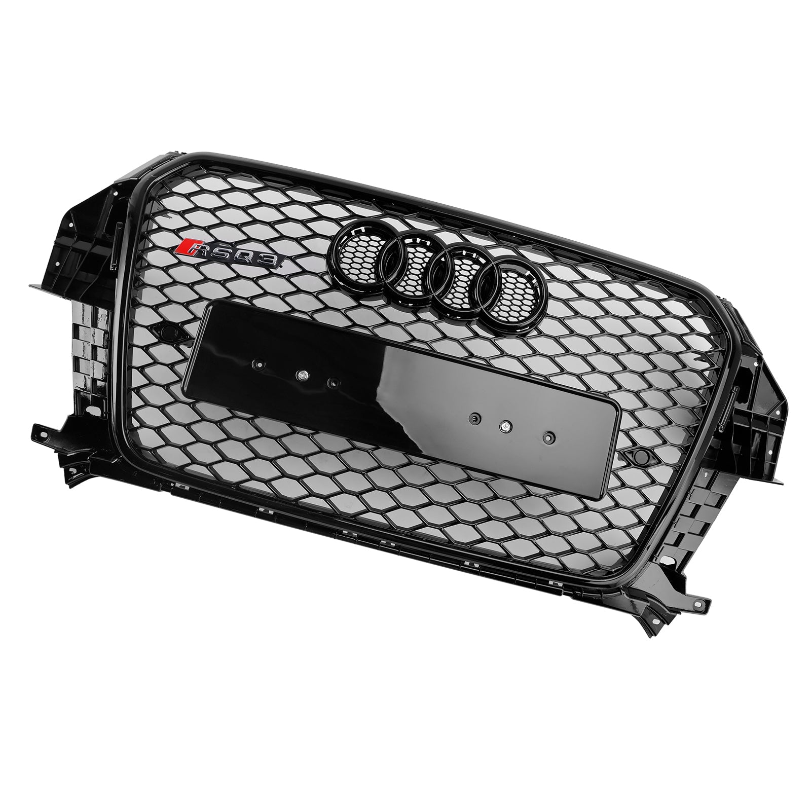 2011-2015 Audi Q3 RSQ3 Style Gloss Black Front Honeycomb Mesh Grille