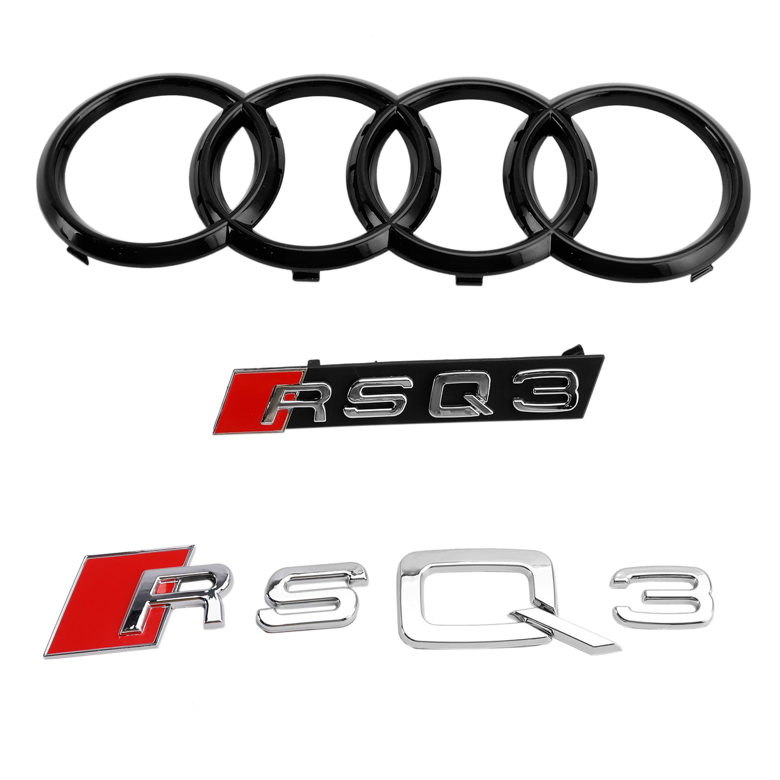 2011-2015 Audi Q3 S-Line RSQ3 Style Gloss Black Front Honeycomb Mesh Grille