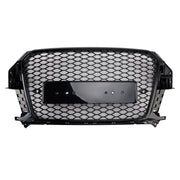 2011-2015 Audi Q3 S-Line RSQ3 Style Front Honeycomb Mesh Grille Gloss Black