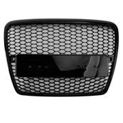 2004 2005 2006 2007 2008 Audi A6 C6 Pre-Facelift Black Front Honeycomb Bumper Grill Grille