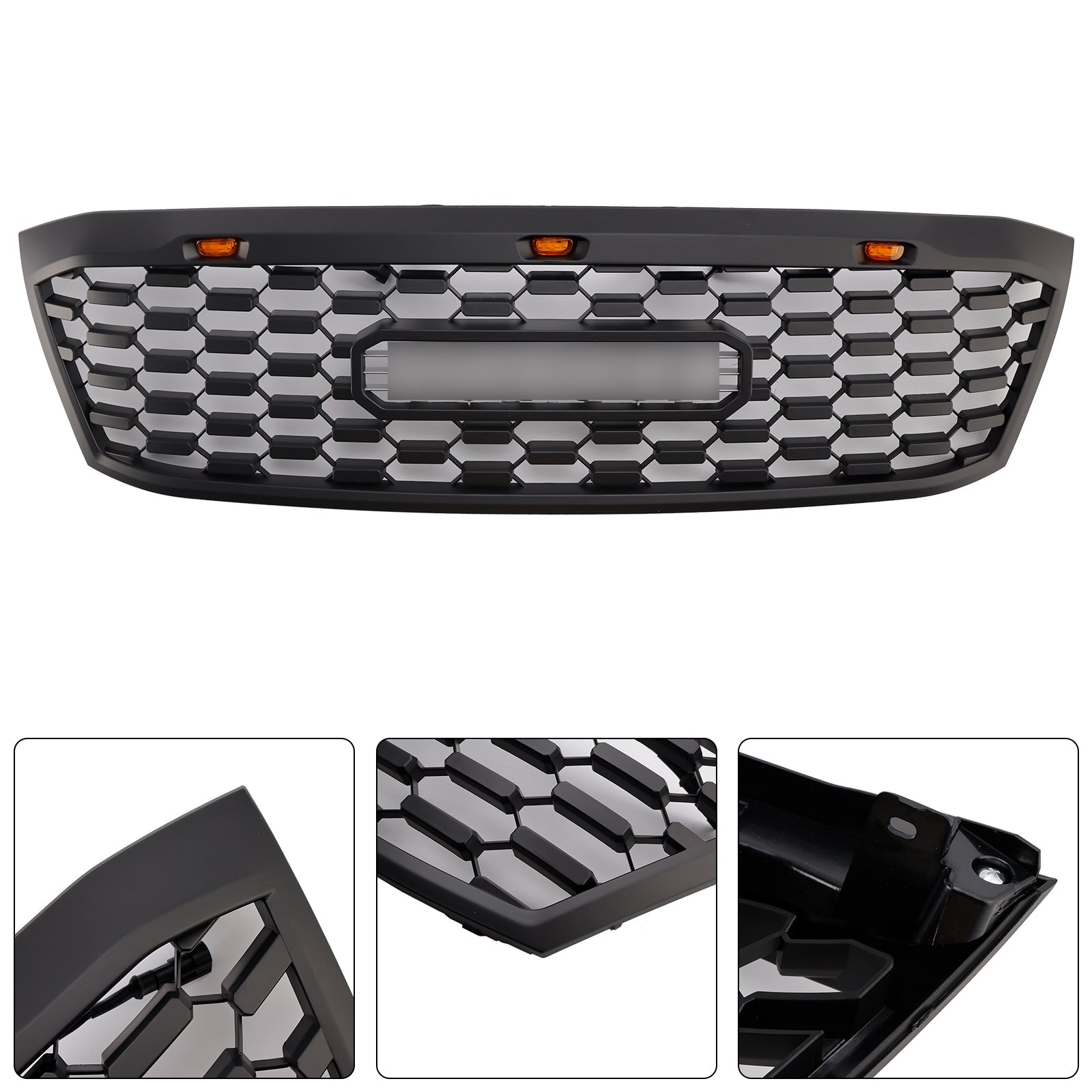 2005-2011 Toyota Hilux N70 Pre-Facelift with LED Black Front Bumper Grill Grille