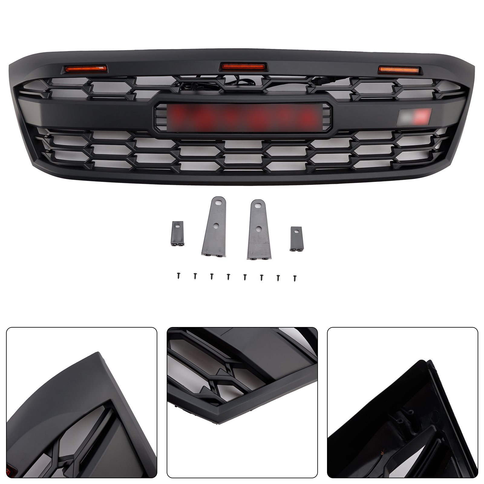 Toyota Hilux N70 Pre-Facelift 2005-2011 with LED GR Style Front Bumper Grill Grille