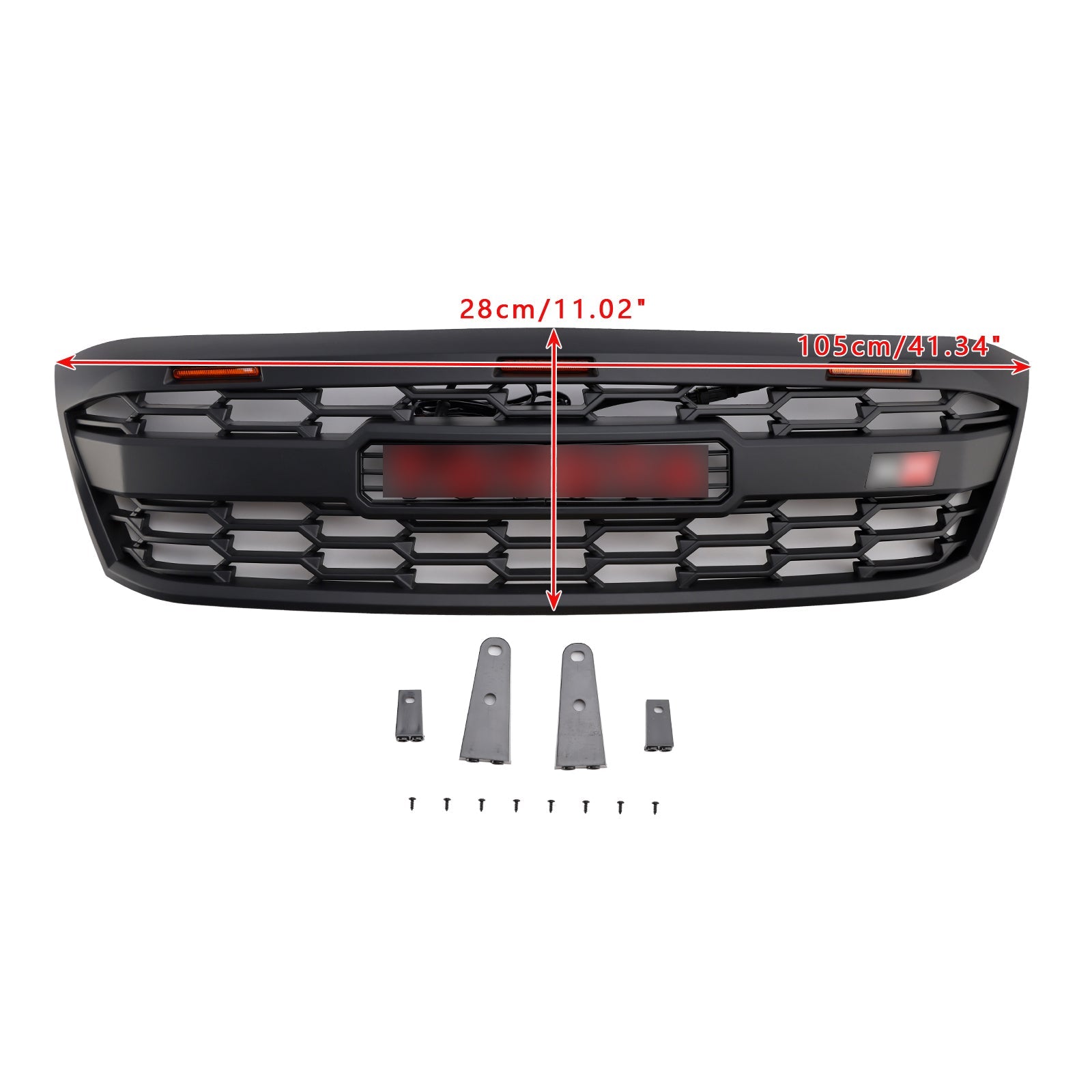 Toyota Hilux N70 Pre-Facelift 2005-2011 with LED GR Style Front Bumper Grill Grille