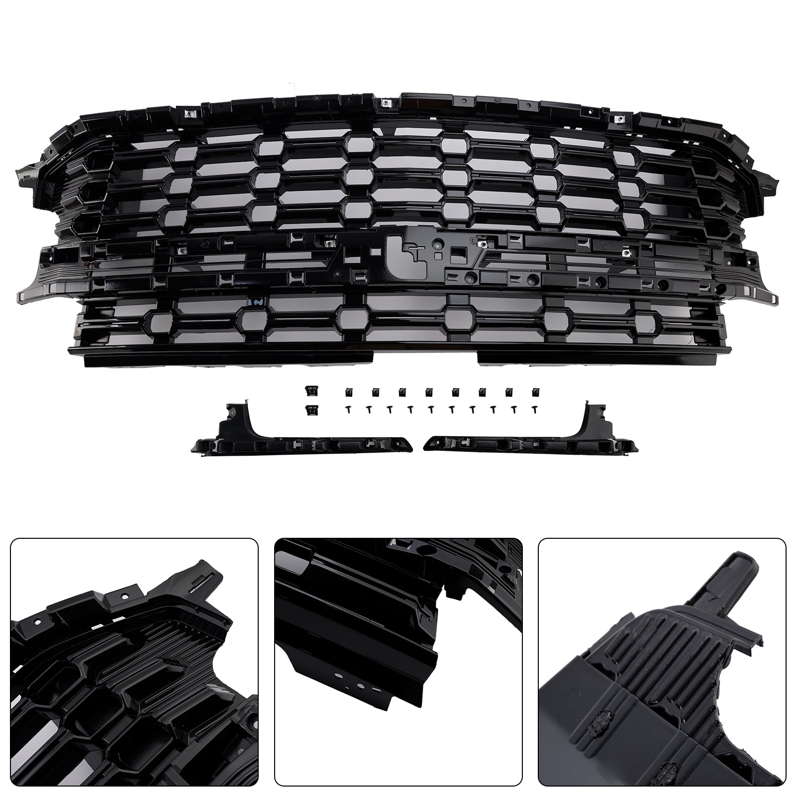 2021-2024 Chevrolet For Chevy Suburban Z71-Look Front Bumper Grille Black