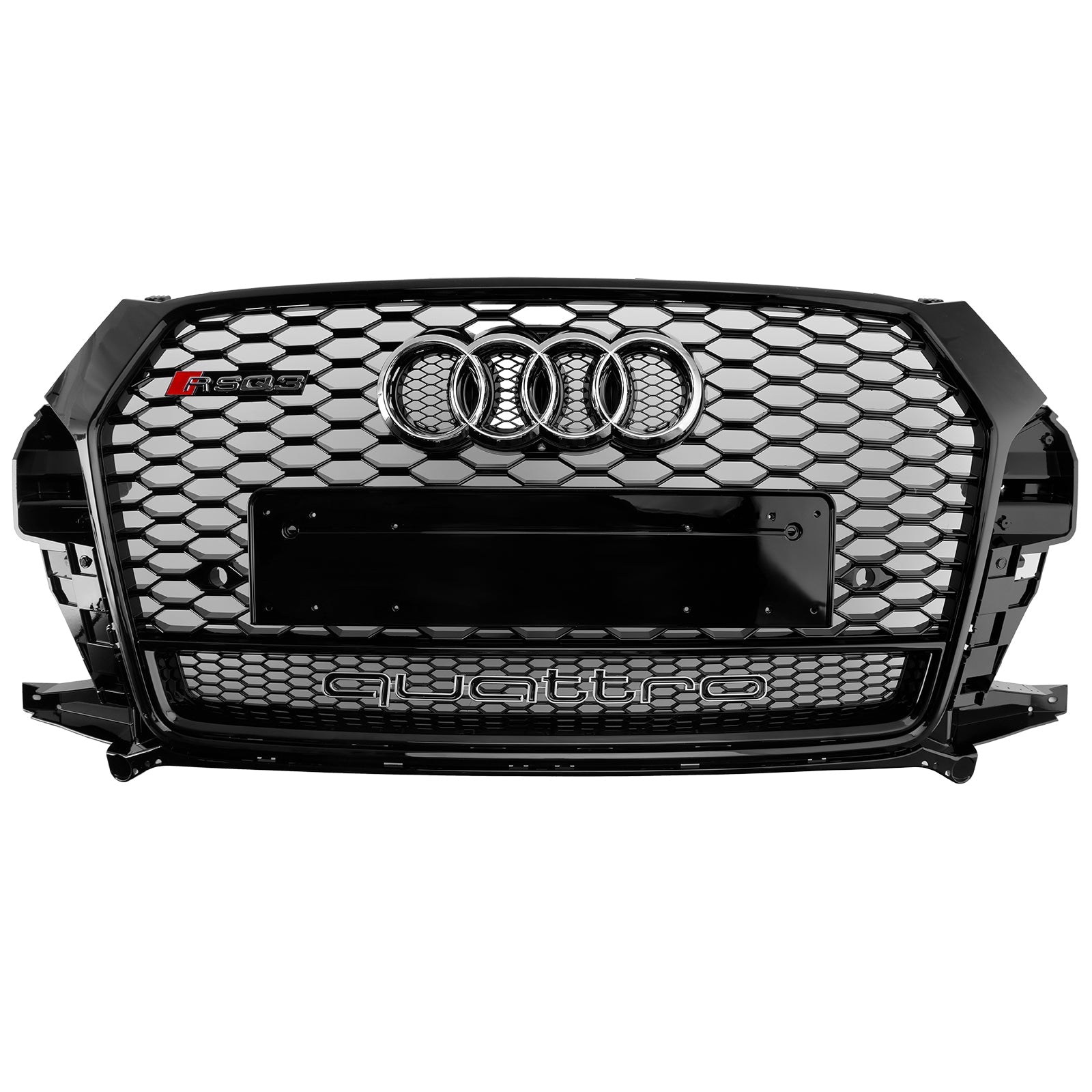 2016-2018 Audi Q3 RSQ3 Style Front Honeycomb Grill Grille Gloss Black