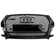 2016-2018 Audi Q3 RSQ3 Style Front Honeycomb Grill Grille Gloss Black