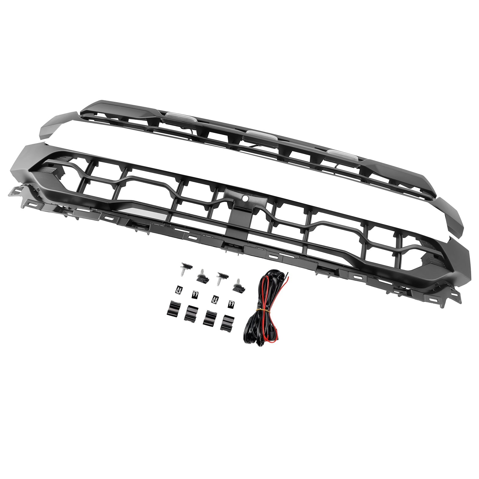 2024+ Ford F150 With LED Black Front Bumper Grille Grill