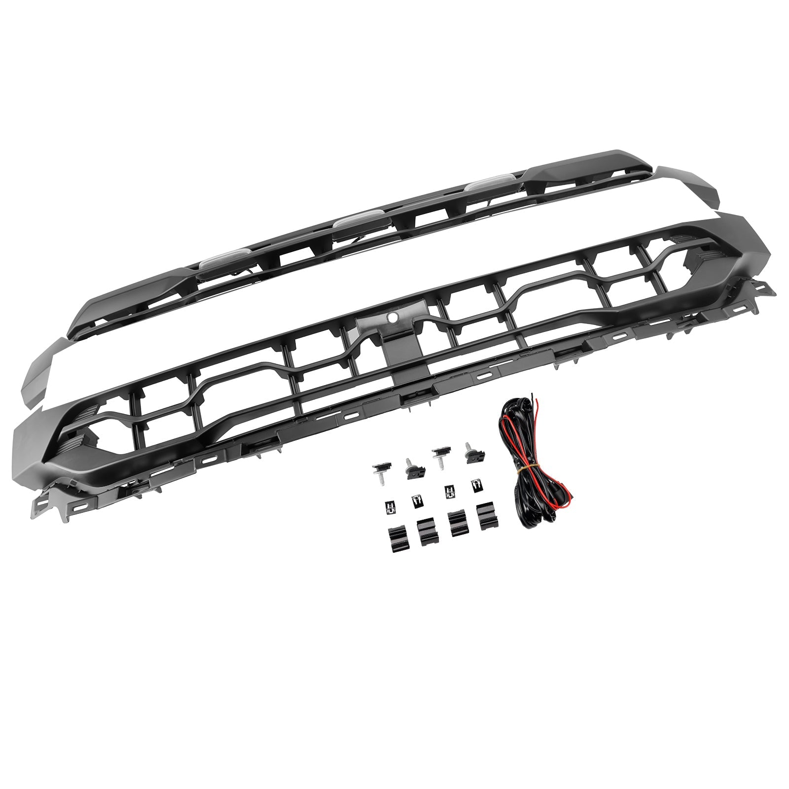 2024+ Ford F150 With LED Black Front Bumper Grille Grill