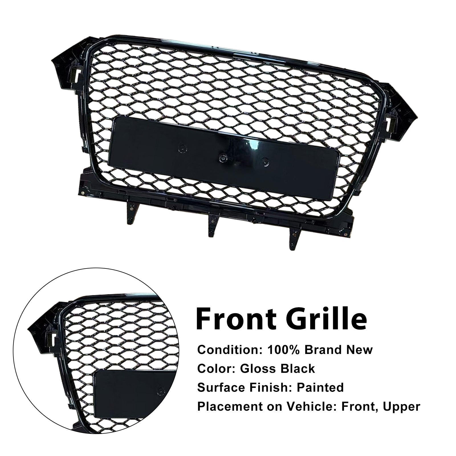 2013-2016 Audi A4 B8.5 Allroad only RS4 Style Front Bumper Grill Grille