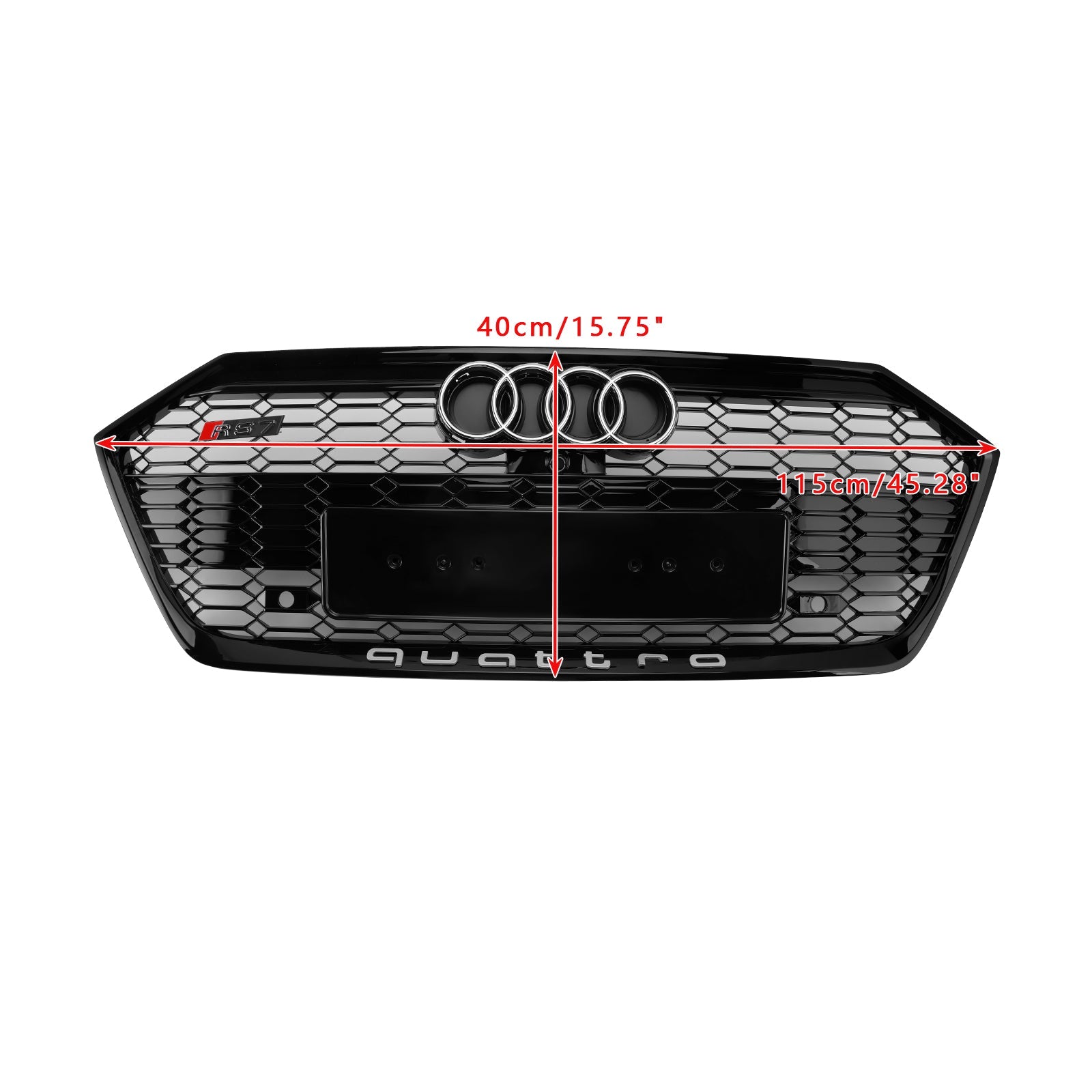 2019-2024 Audi A7 C8 / Sline / S7 Gloss Black Front Bumper Grill Grille
