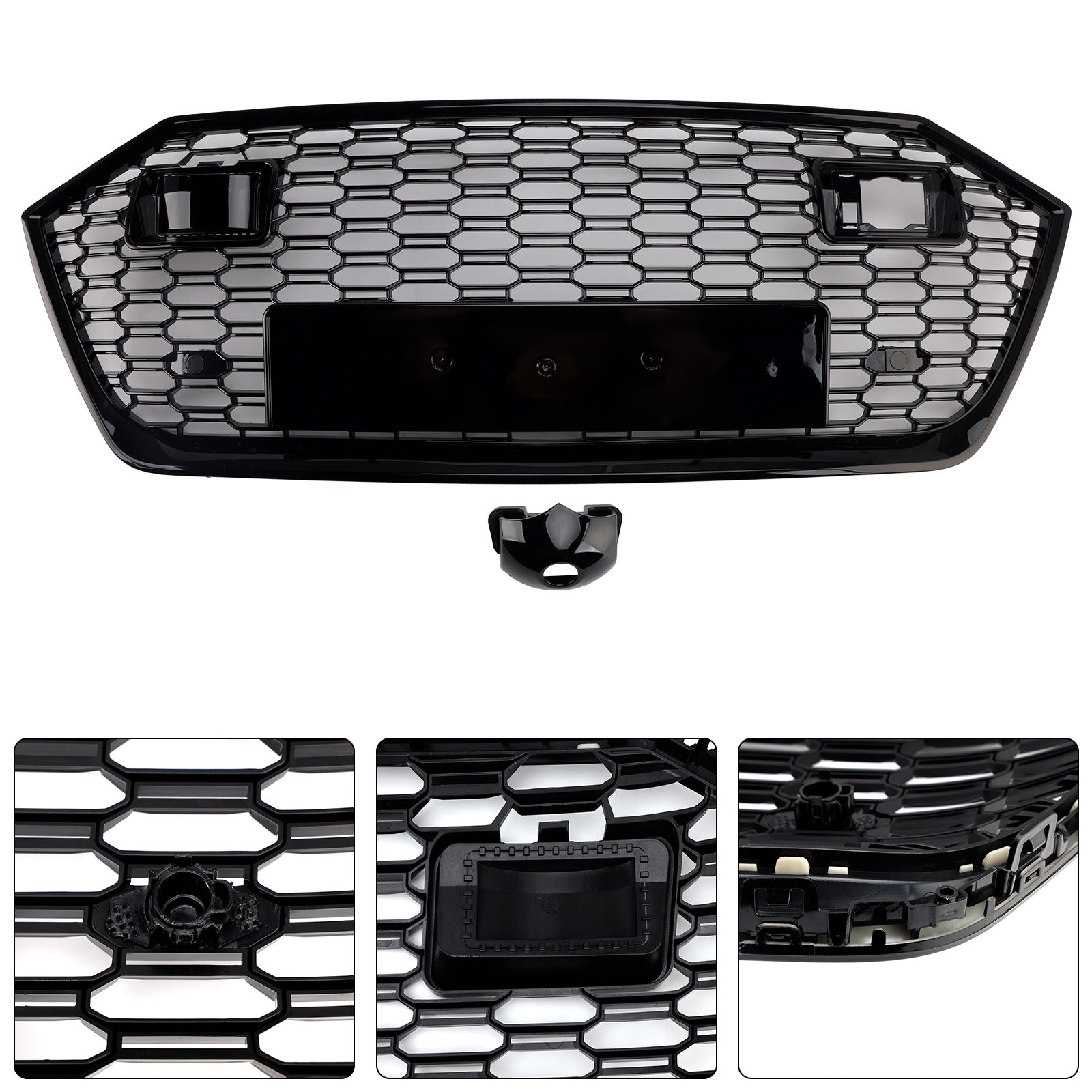 2019-2024 Audi A7 C8 S7 W/ACC Front Bumper Grille Grill Black