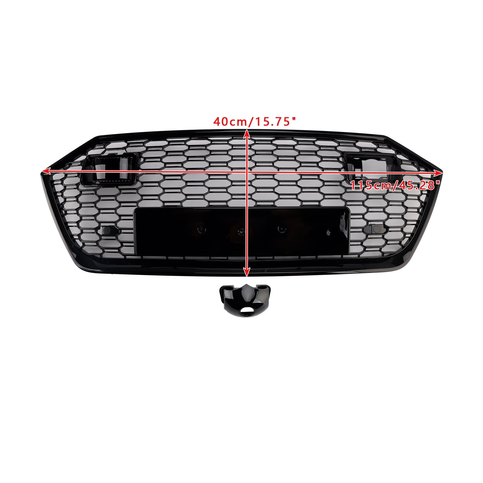 2019-2024 Audi A7 C8 S7 W/ACC Front Bumper Grille Grill Black