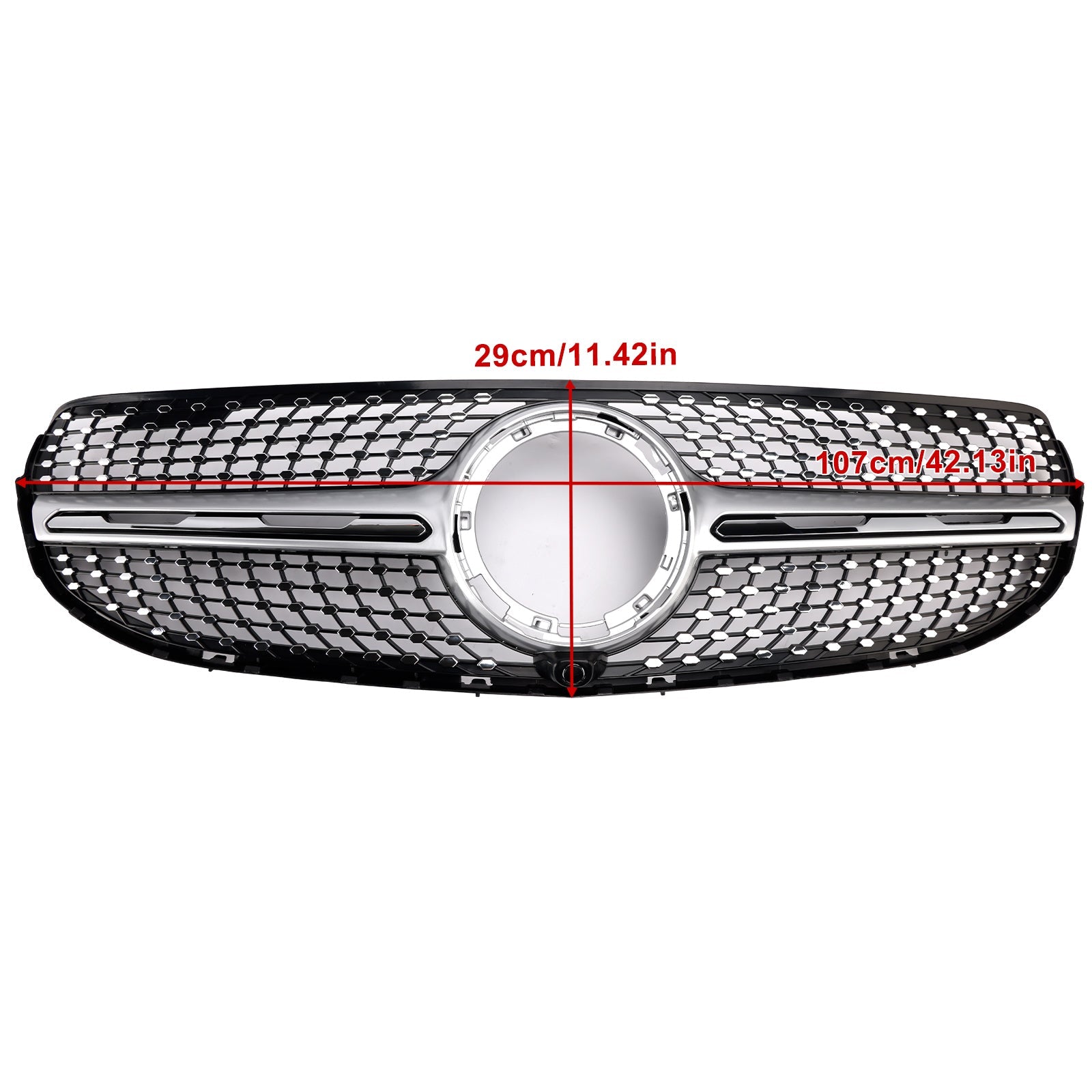 2020-2022 Fit Mercedes-Benz X253 GLC250 GLC300 GT-Style Front Bumper Grille
