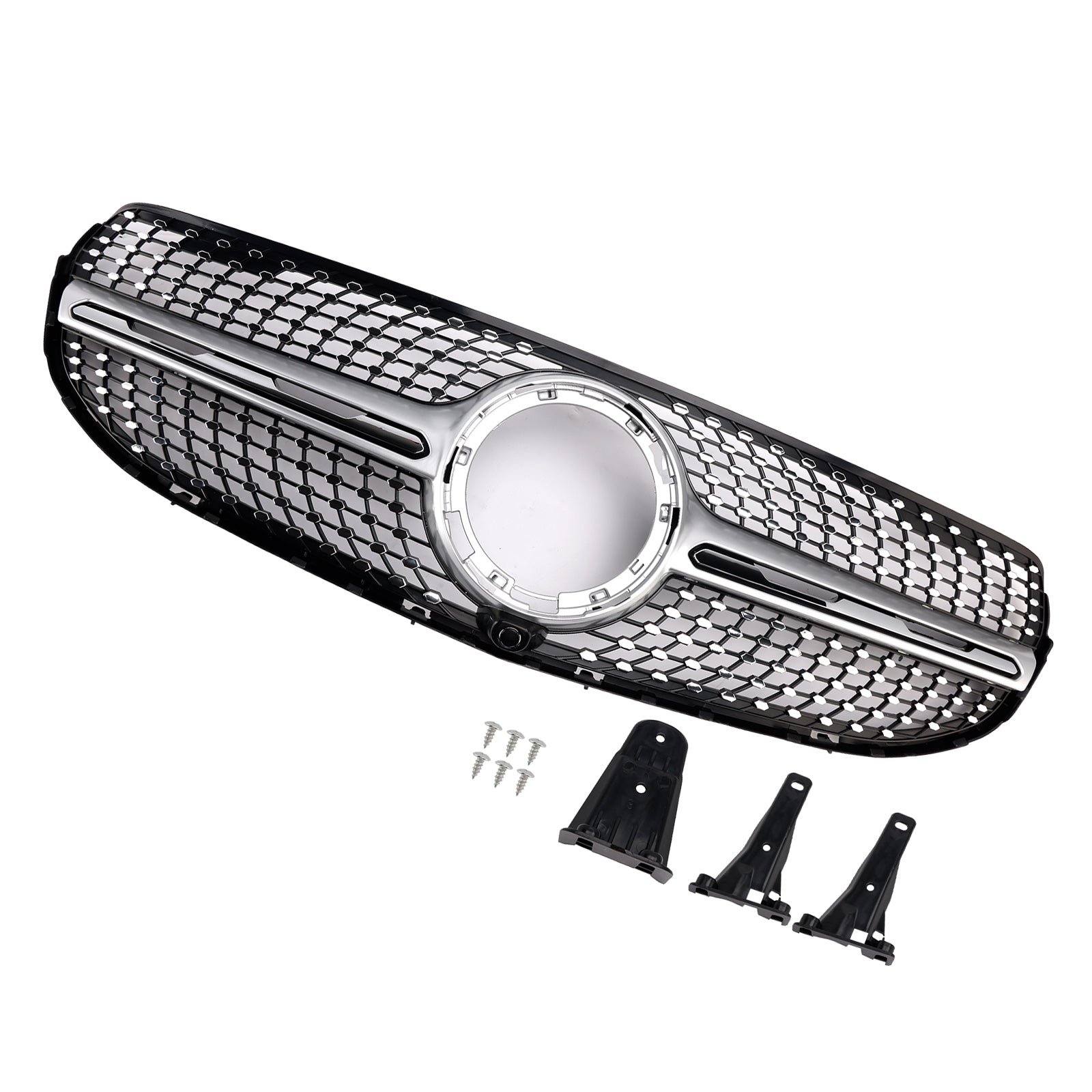 2020-2022 Fit Mercedes-Benz X253 GLC250 GLC300 GT-Style Front Bumper Grille