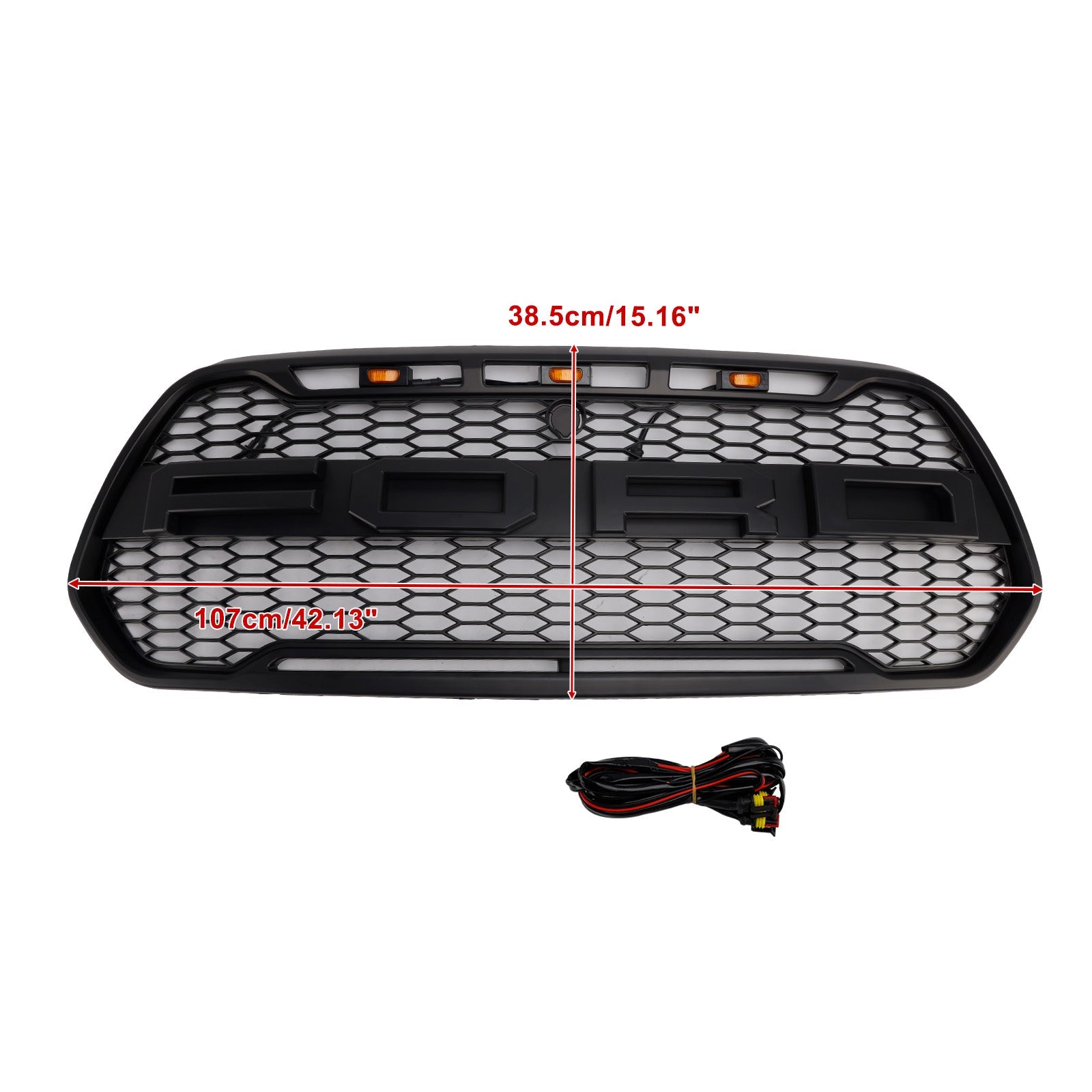 2015-2019 Ford Transit 150 250 350 350H Black Front Bumper Grille Grill