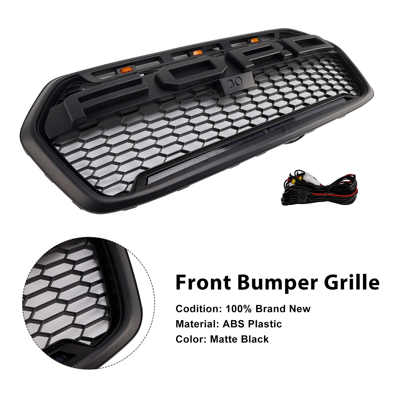 2020-2025 Ford Transit 150 250 350 Raptor Style Front Bumper Grill Grille