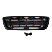 1998-2000 Ford Ranger With LED Light Matt Black Front Bumper Grill Grille