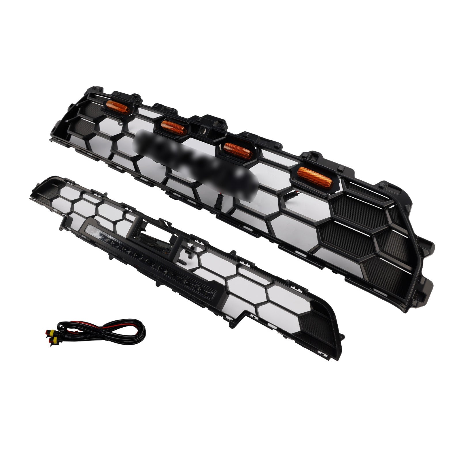 2024+ Toyota 4Runner TRD PRO W/Light Bar Front Bumper Grille Grill Black