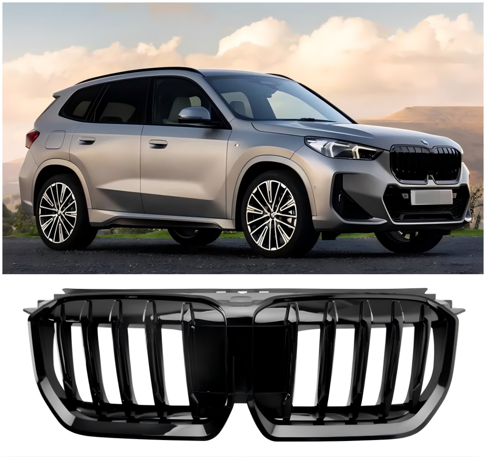 BMW X1 U11 U12 2023-2024 Gloss Black Front Bumper Kidney Grille Grill