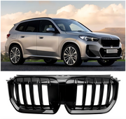 BMW X1 U11 U12 2023-2024 Gloss Black Front Bumper Kidney Grille Grill
