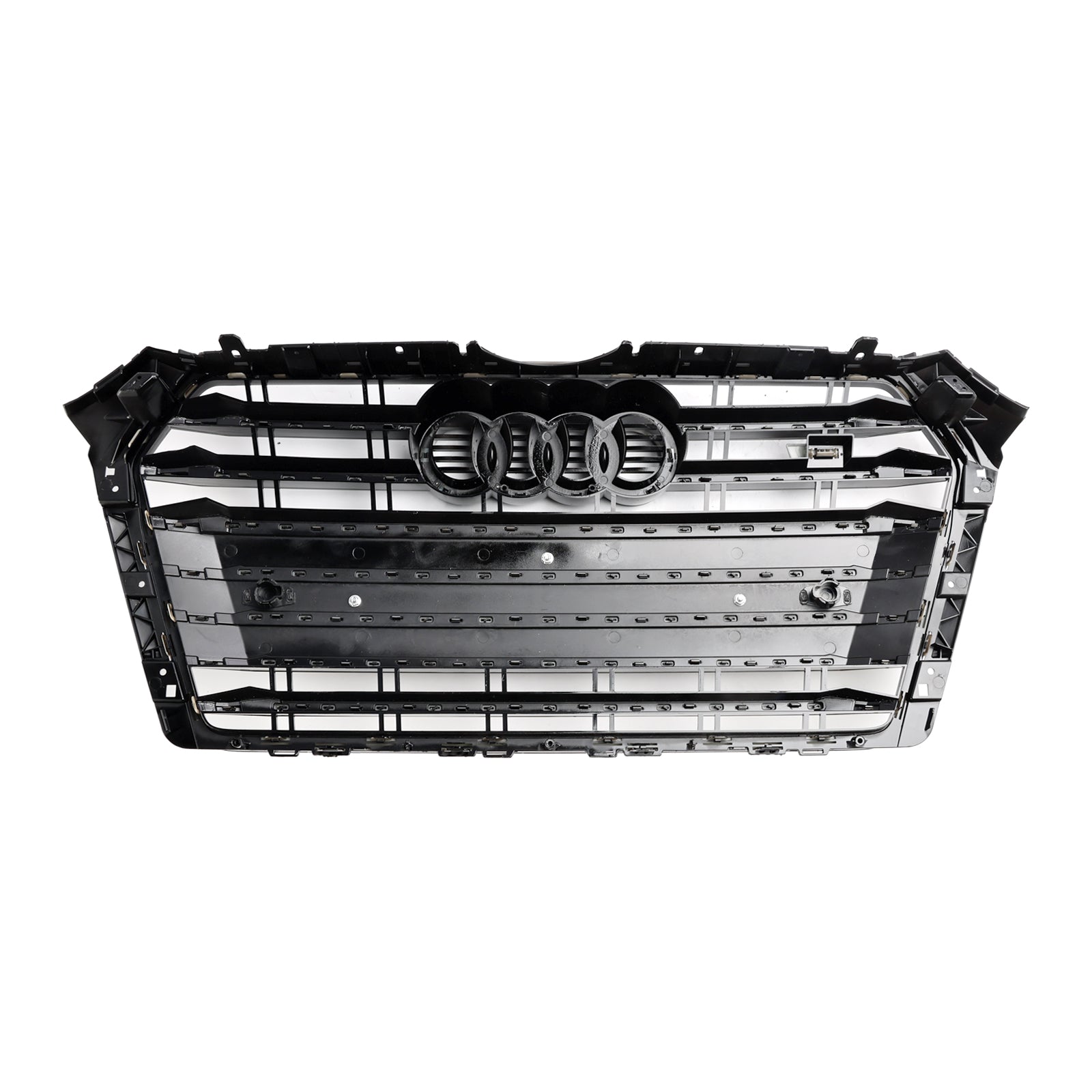 Audi A4/S4 B9 2017-2018 S4 Style Bumper Mesh Hex Grille Grill Black