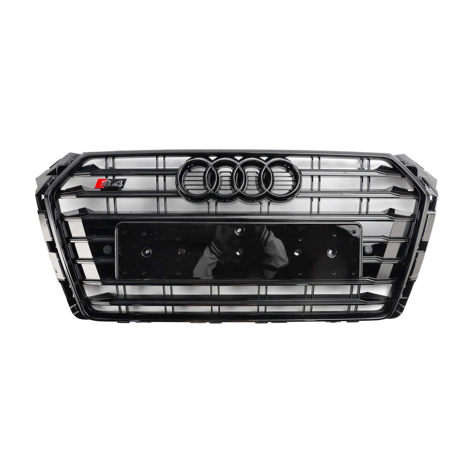 Audi A4/S4 B9 2017-2018 S4 Style Bumper Mesh Hex Grille Grill Black