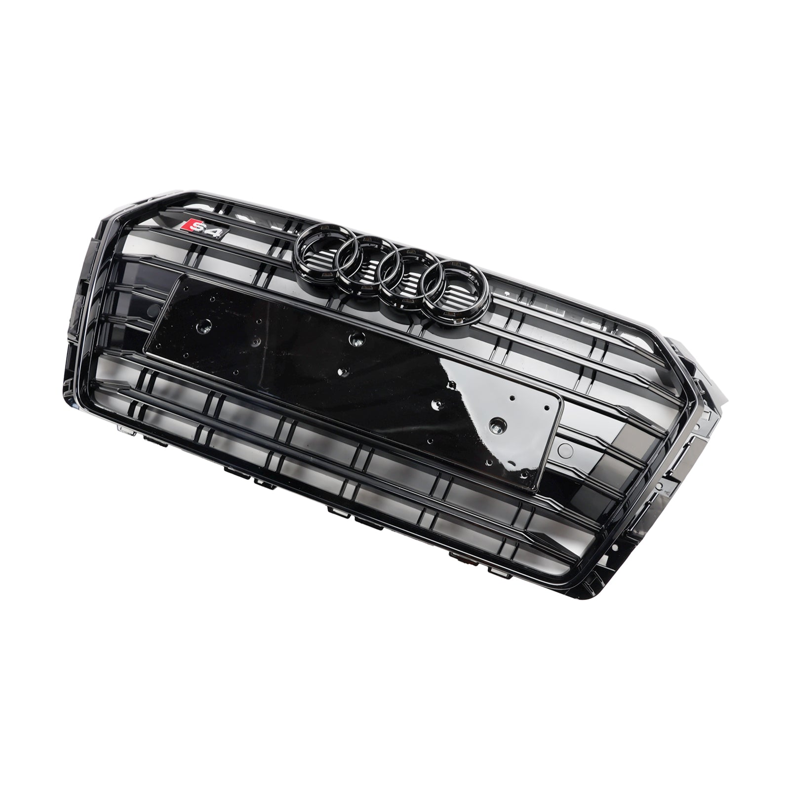 Audi A4/S4 B9 2017-2018 S4 Style Bumper Mesh Hex Grille Grill Black
