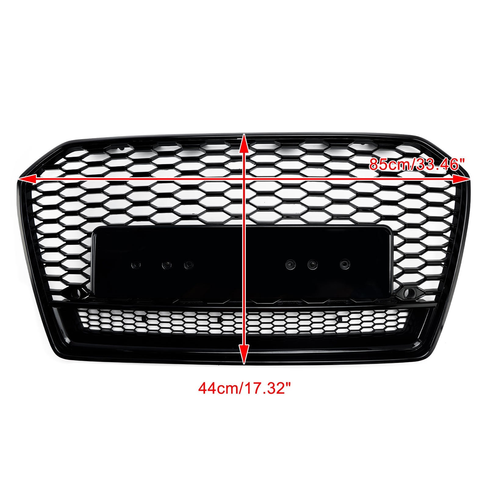 2016-2018 Audi S6 (C7) C7PA Facelift RS6 Style Honeycomb Mesh Front Grill Grille Black