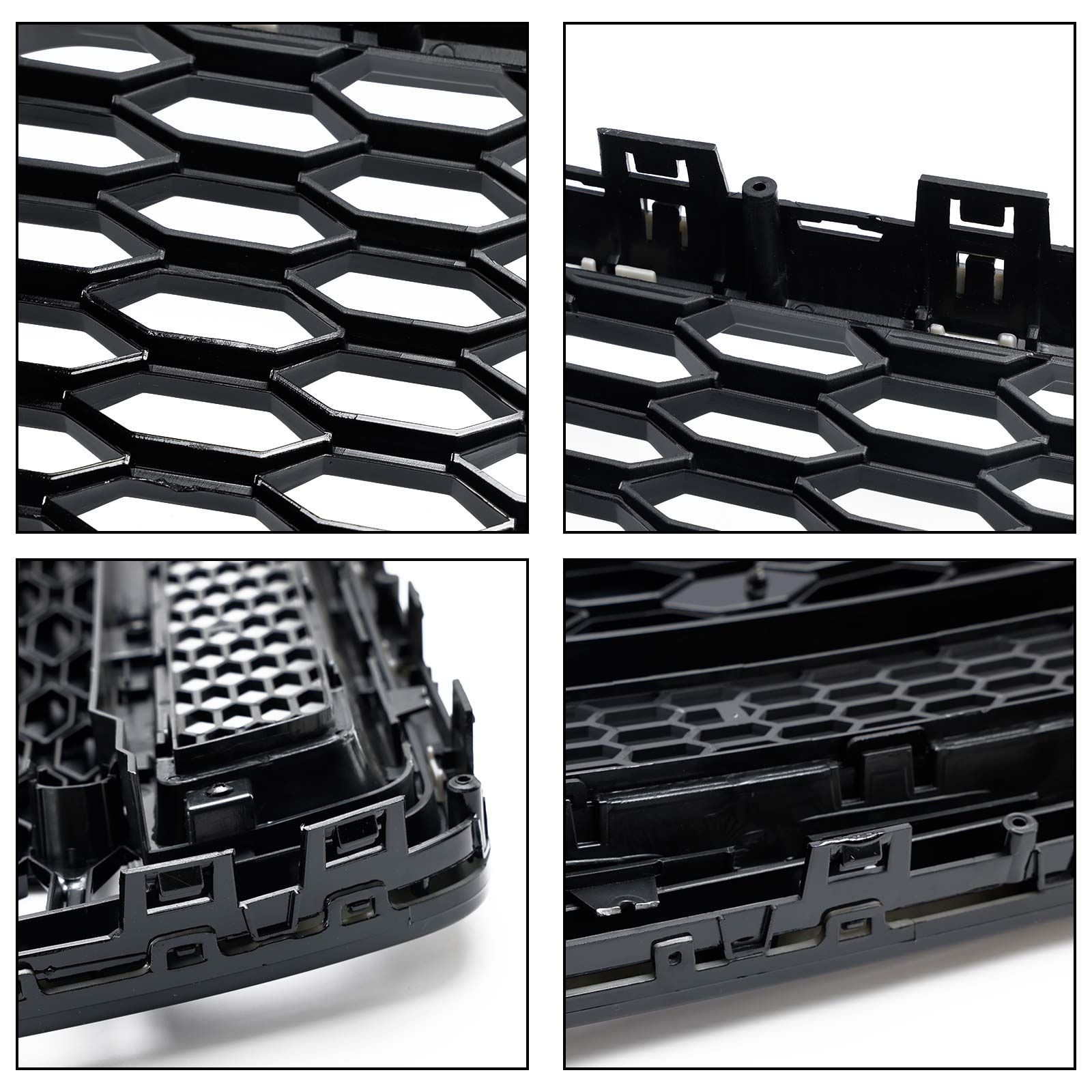 2016-2018 Audi S6 (C7) C7PA Facelift RS6 Style Honeycomb Mesh Front Grill Grille Black