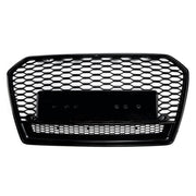 2016-2018 Audi A6 (C7) C7PA Facelift RS6 Style Honeycomb Mesh Front Grill Grille Black
