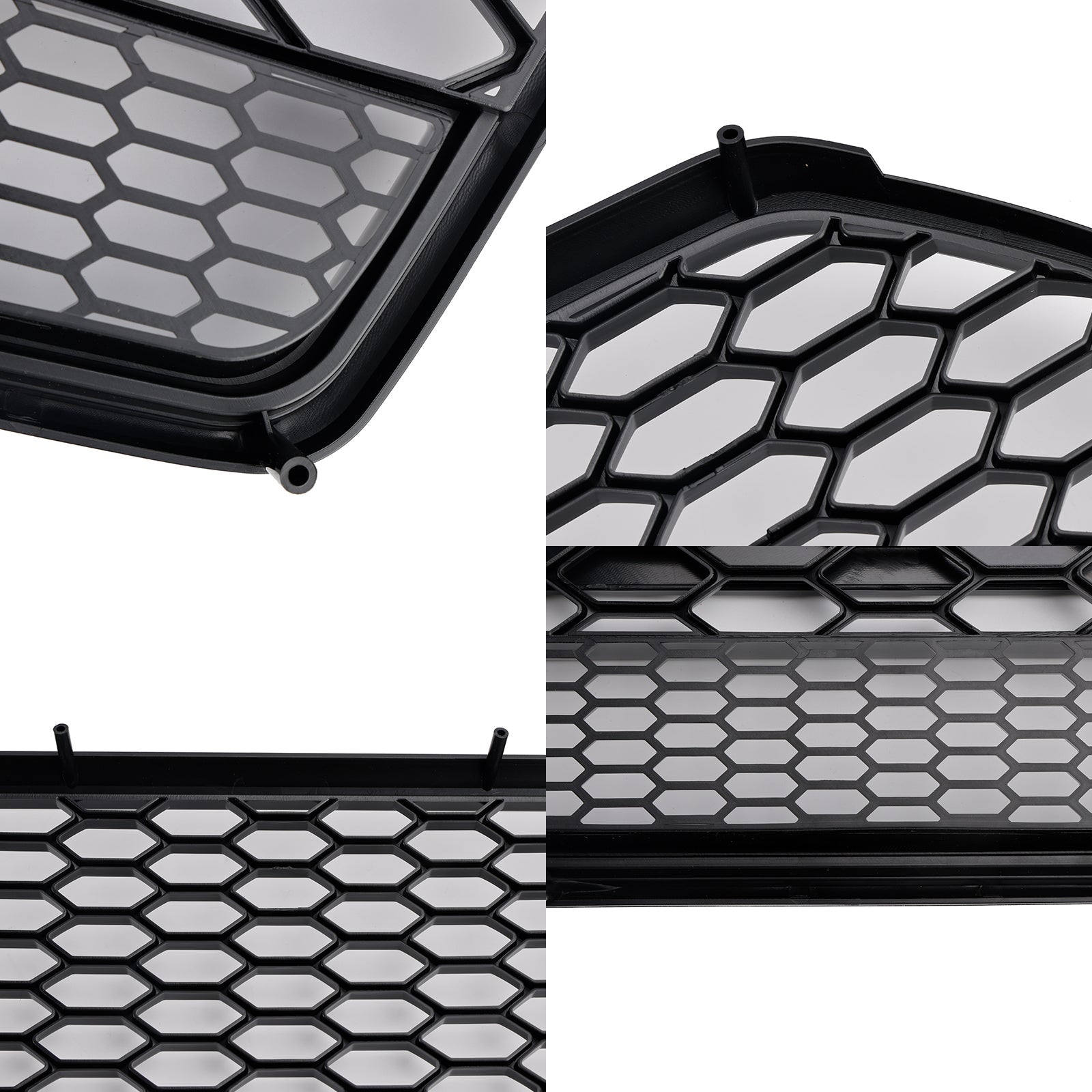 2016 2017 2018 Audi A6 S6 C7 RS6 Style Honeycomb Mesh Front Grille Grill Black
