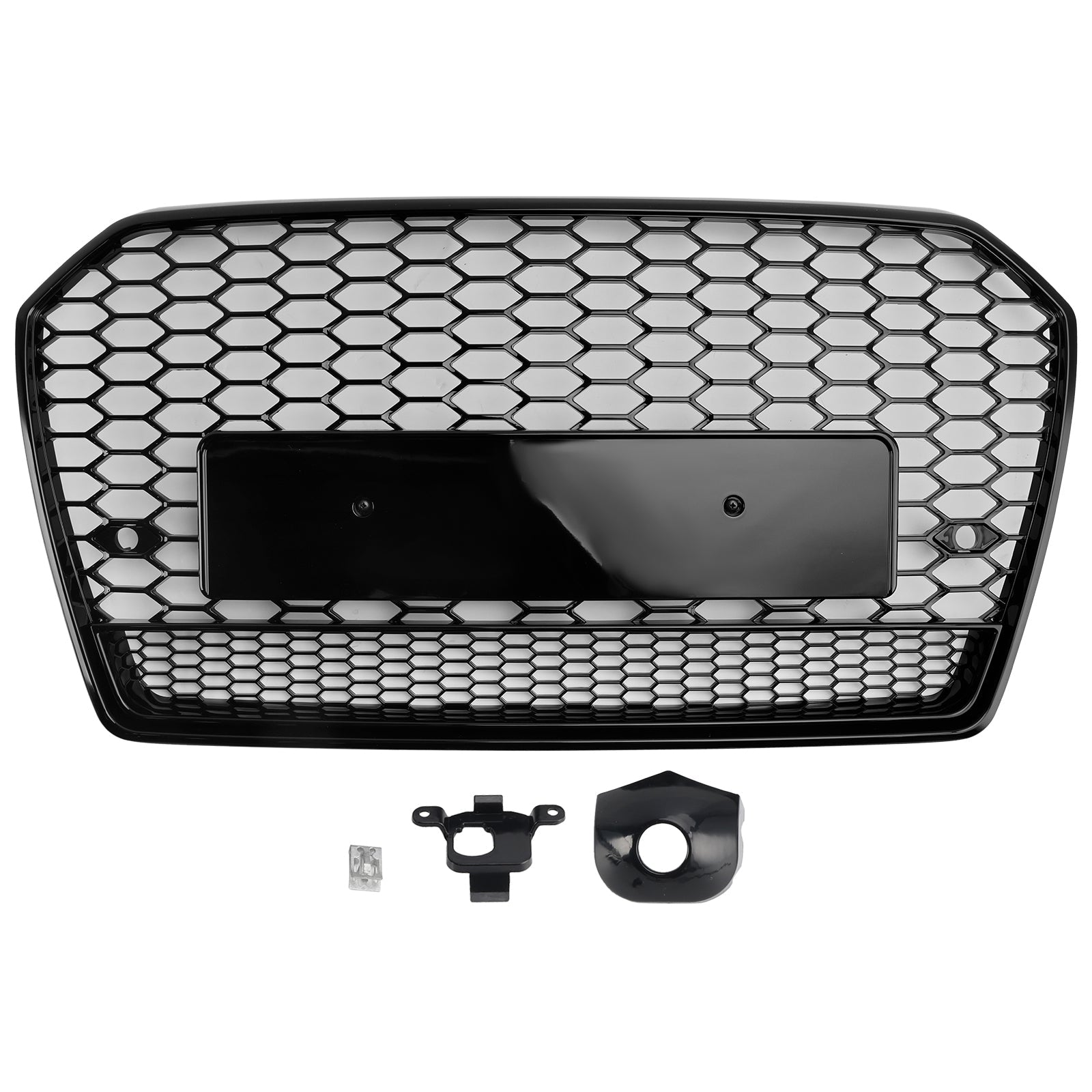 2016 2017 2018 Audi A6 S6 C7 RS6 Style Honeycomb Mesh Front Grille Grill Black