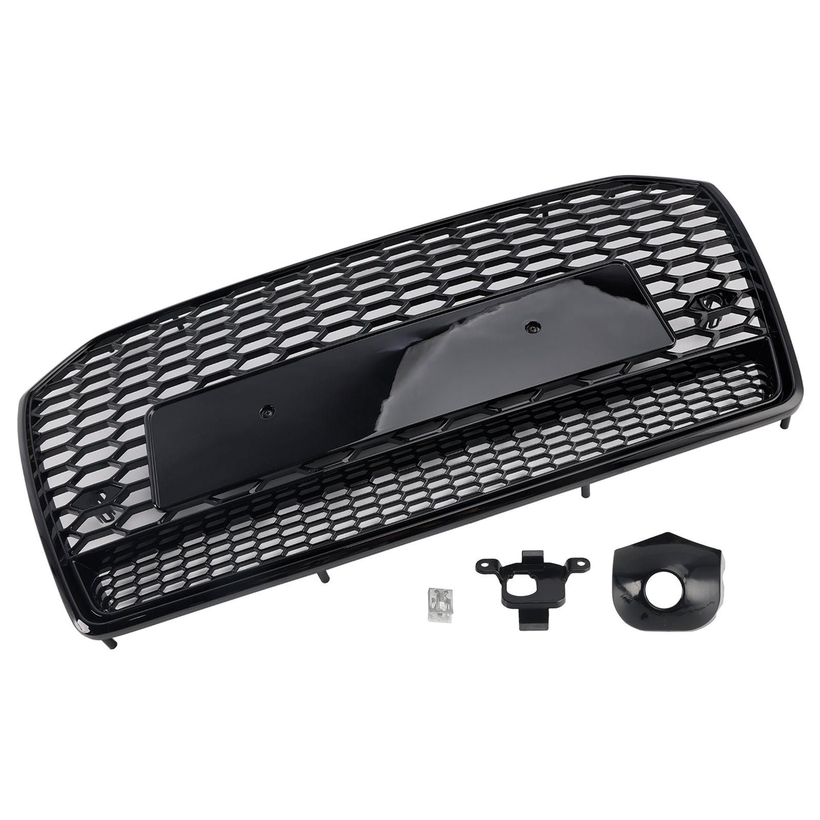 2016 2017 2018 Audi A6 S6 C7 RS6 Style Honeycomb Mesh Front Grille Grill Black