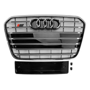 2012-2015 Audi A6 C7 S6 Style Front Bumper Grill Grille Chrome