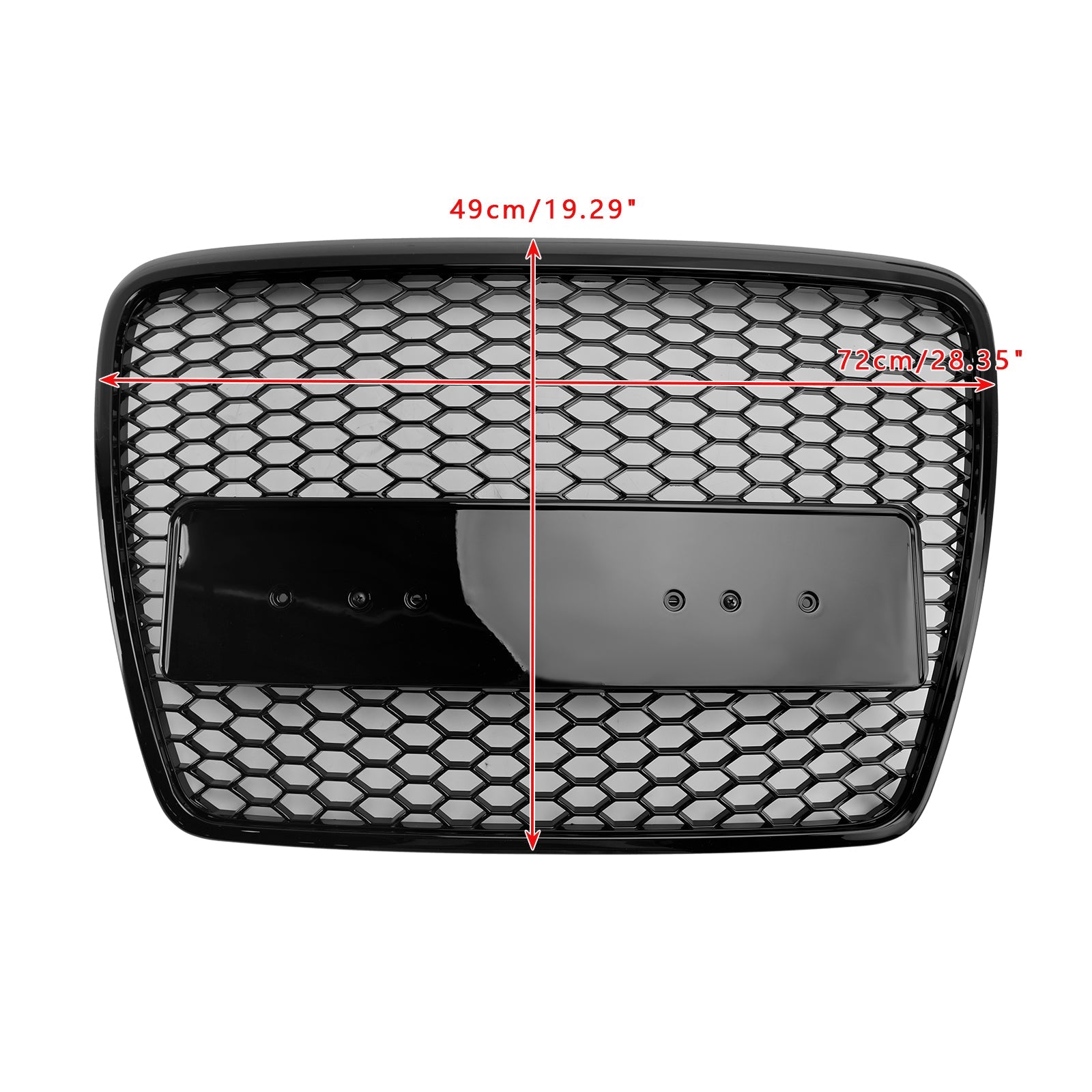 2008-2011 Audi A6 C6 Facelift Black Front Honeycomb Bumper Grill Grille