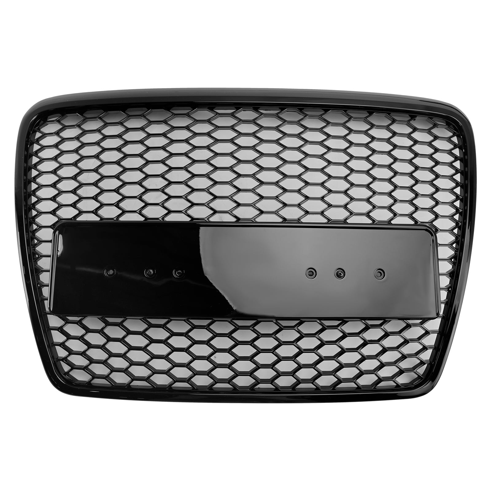 2008 2009 2010 2011 Audi A6 C6 Facelift Black Front Honeycomb Bumper Grill Grille