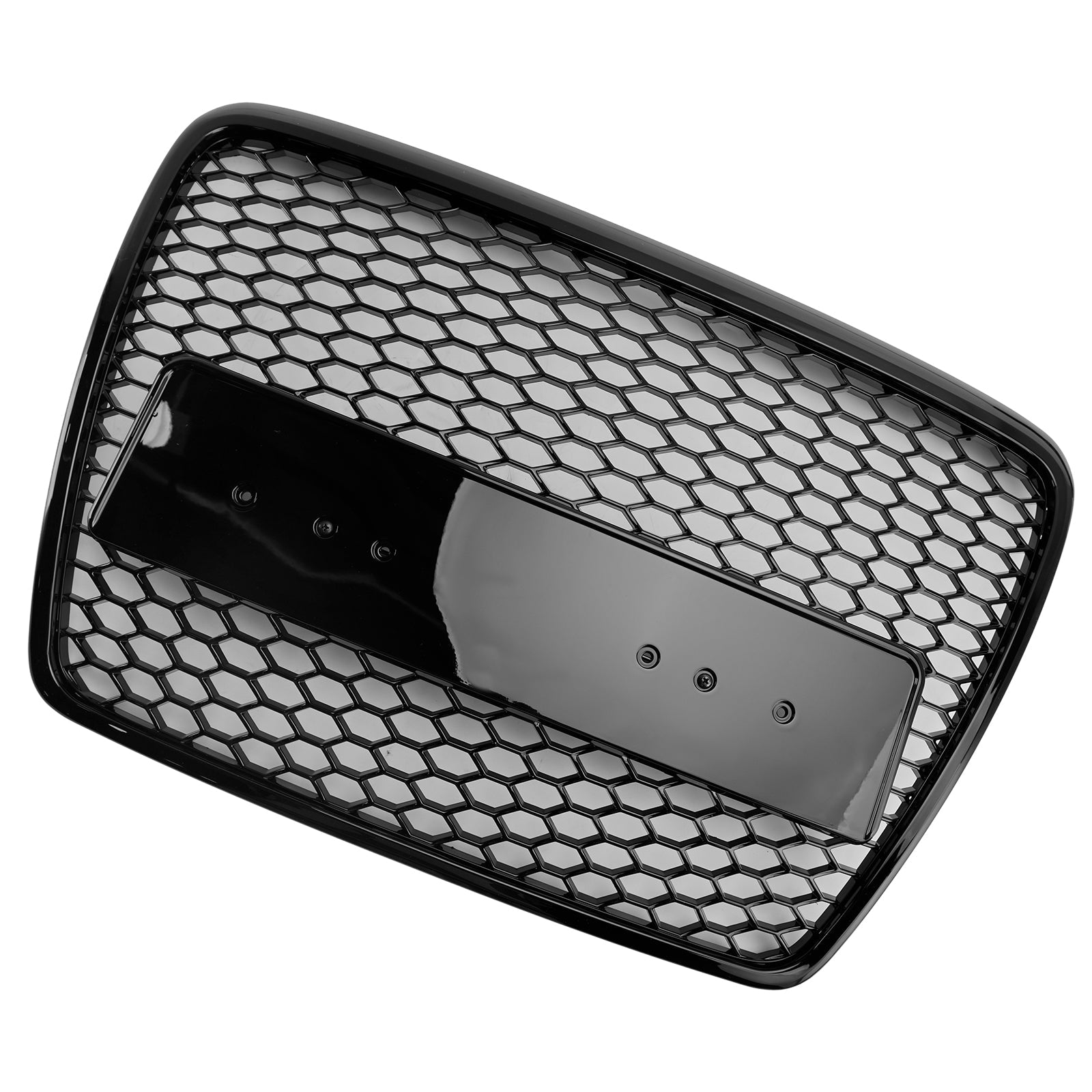 2008 2009 2010 2011 Audi A6 C6 Facelift Black Front Honeycomb Bumper Grill Grille