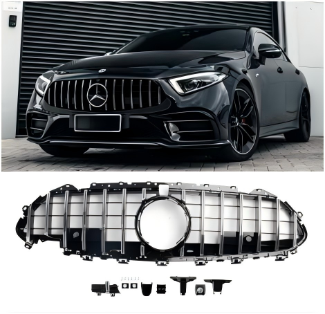 2018 2019 2020 2021 2022 2023 2024 Mercedes CLS C257 W257 Coupe Chrome Front Bumper Grille Grill