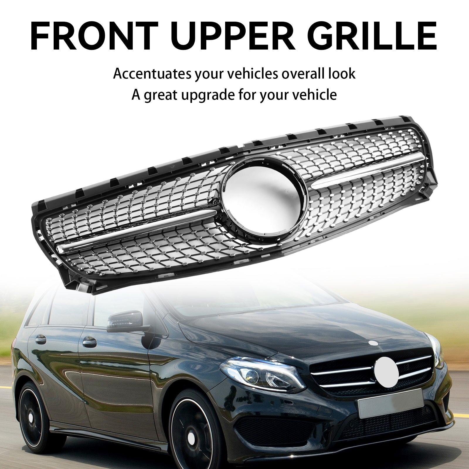 2011 2012 2013 2014 Mercedes Benz B-Class W246 Front Bumper Grill Grille Diamond A2468850722