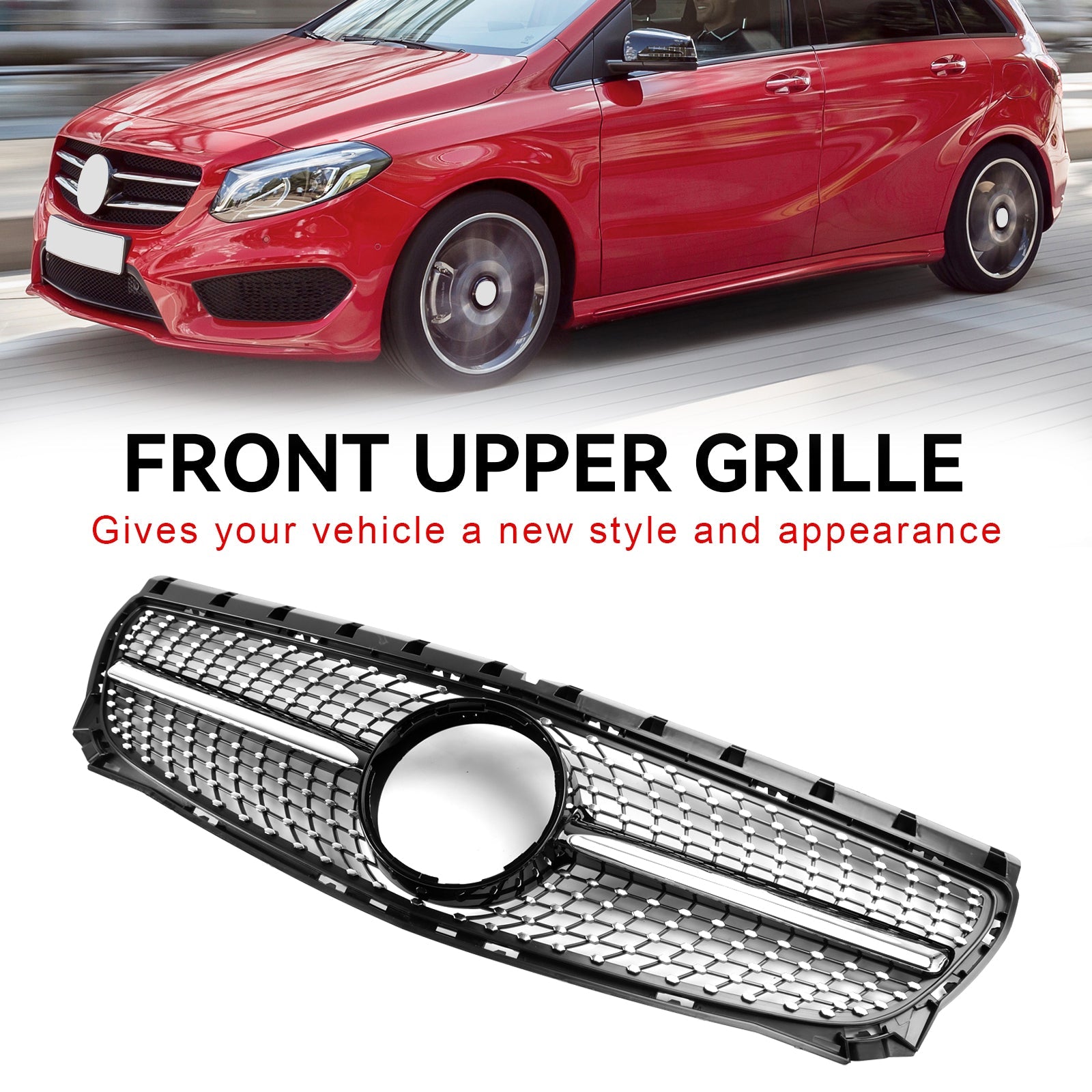 2011 2012 2013 2014 Mercedes Benz B-Class W246 Front Bumper Grill Grille Diamond A2468850722