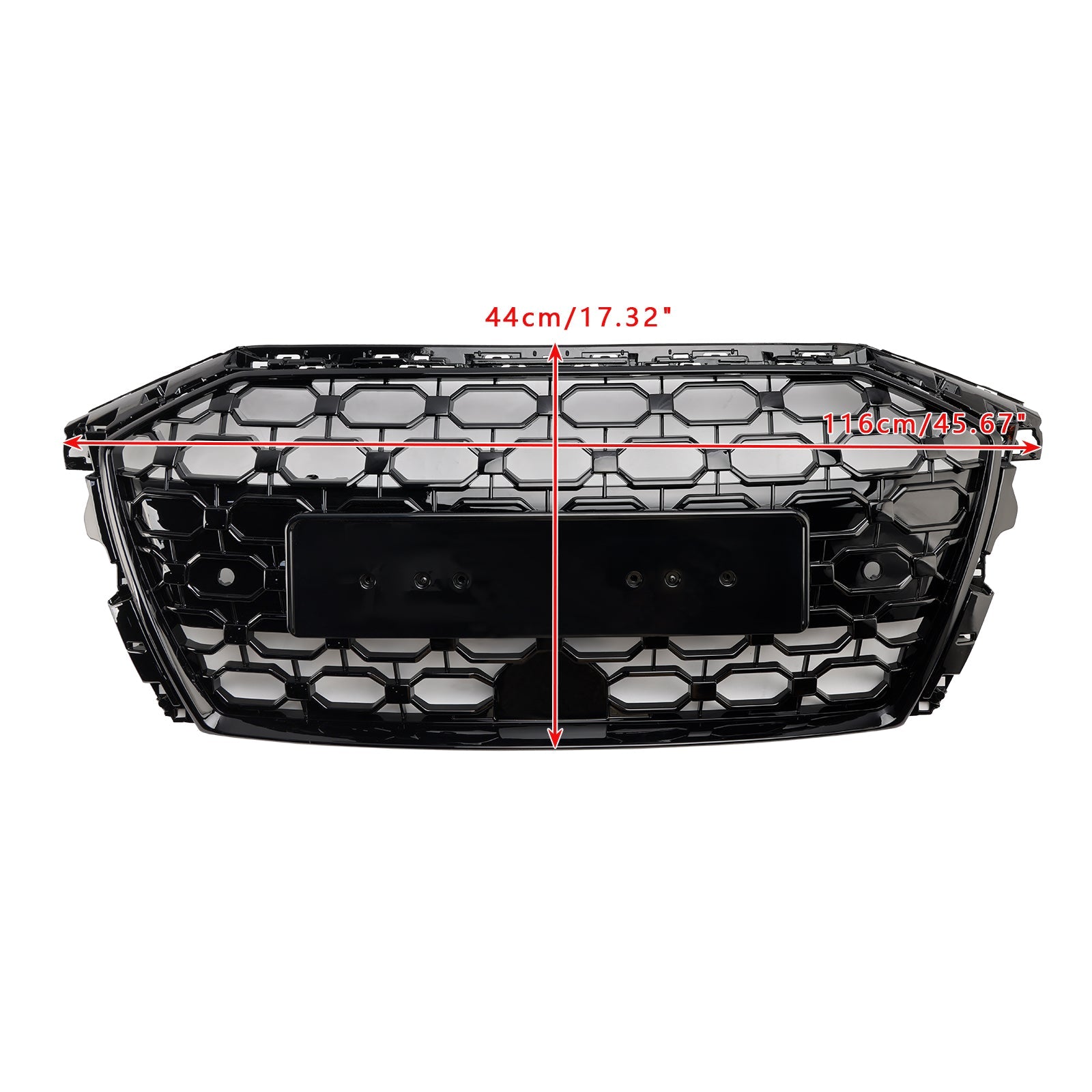 2020-2024 Audi A3 S3 RS3 Style Honeycomb Front Grille Grill Gloss Black